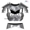 Nautical-Mart Medieval Mina Armour Set Larp Armor Cosplay Costume - Cuirass, Pauldron, Gorget,Tasset (Cuirass Armor, Silver) view 2