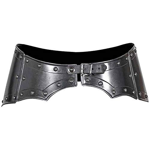 Nautical-Mart Medieval Mina Armour Set Larp Armor Cosplay Costume - Cuirass, Pauldron, Gorget,Tasset (Tasset Armor, Black)