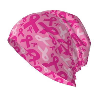 Breast Cancer Beanie Chemo Hat Cancer Headwear Knitted Hats Baggy Slouchy Scarf Nightcap for Adults Women Men