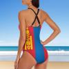 Calculay Mongolian Flag Sexy Women's Swimwear New One Piece Bikini Set view 4