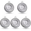 Disc Sinkers Fishing Weights, Flat Coin Sinkers Saltwater Surf Fishing Weights for Catfishing Drifting Trolling Bottom Saltwater Fishing Tackle 6oz 5pcs view 1