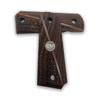1911 Original Series US Logo Wooden 1911 Grips, Ambi Safety Cut, Handgun Grips, Pistol Grips, 1911 Wood Grips, 1911 Grips for Full Size, 1911 Accessories, Gift for Veterans (Silver Metal Logo 1911) view 3