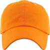 Custom Baseball Cap with Your Text/Image, Personalized Adjustable Trucker Hats,Unisex Sun Plain Cap Mom Gifts, Best Dad Hats Orange view 2