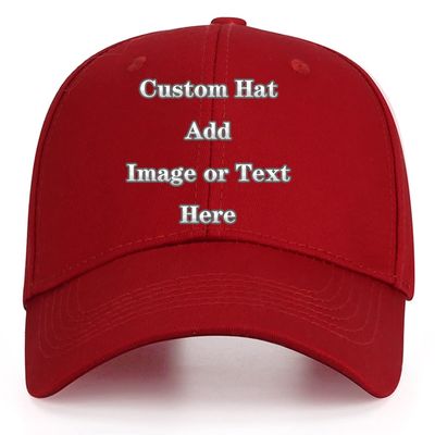Custom Baseball Cap with Your Text/Image, Personalized Adjustable Trucker Hats,Unisex Sun Plain Cap Mom Gifts, Best Dad Hats Wine