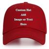 Custom Baseball Cap with Your Text/Image, Personalized Adjustable Trucker Hats,Unisex Sun Plain Cap Mom Gifts, Best Dad Hats Wine view 1