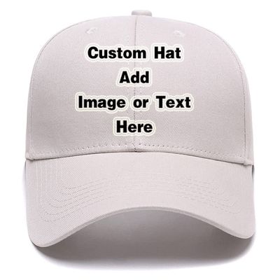 Custom Baseball Cap with Your Text/Image, Personalized Adjustable Trucker Hats,Unisex Sun Plain Cap Mom Gifts, Best Dad Hats Beige