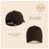 Custom Baseball Cap with Your Text/Image, Personalized Adjustable Trucker Hats,Unisex Sun Plain Cap Mom Gifts, Best Dad Hats Brown view 4