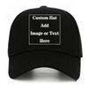 Custom Baseball Cap with Your Text/Image, Personalized Adjustable Trucker Hats,Unisex Sun Plain Cap Mom Gifts, Best Dad Hats Black view 1
