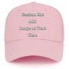 Custom Baseball Cap with Your Text/Image, Personalized Adjustable Trucker Hats,Unisex Sun Plain Cap Mom Gifts, Best Dad Hats Pink view 1