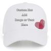 Custom Baseball Cap with Your Text/Image, Personalized Adjustable Trucker Hats,Unisex Sun Plain Cap Mom Gifts, Best Dad Hats White view 1