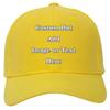 Custom Baseball Cap with Your Text/Image, Personalized Adjustable Trucker Hats,Unisex Sun Plain Cap Mom Gifts, Best Dad Hats Yellow view 1