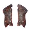 warreplica WW2 German Luger P08 Wooden Grips|Custom Celtic Cross & Floral Carved Design|Authentic Walnut Wood Handle Scales|Fits P01 P08 Parabellum Models|Handcrafted Decorative Grip Set view 1