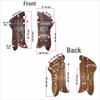 warreplica WW2 German Luger P08 Wooden Grips|Custom Celtic Cross & Floral Carved Design|Authentic Walnut Wood Handle Scales|Fits P01 P08 Parabellum Models|Handcrafted Decorative Grip Set view 2