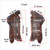 warreplica WW2 German Luger P08 Wooden Grips|Custom Celtic Cross & Floral Carved Design|Authentic Walnut Wood Handle Scales|Fits P01 P08 Parabellum Models|Handcrafted Decorative Grip Set view 4