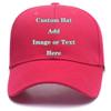 Custom Baseball Cap with Your Text/Image, Personalized Adjustable Trucker Hats,Unisex Sun Plain Cap Mom Gifts, Best Dad Hats Rose view 1