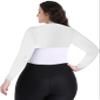 VELISDE Plus Size Arm Compression Shaper Cooling Shawl Arm Sleeves Wrap Slimmer Sleeves for Women Sun Protection Comfortable & Breathable Anti-UV Golf & Outdoor Sports Driving Cooler Shrug (M, White) view 4
