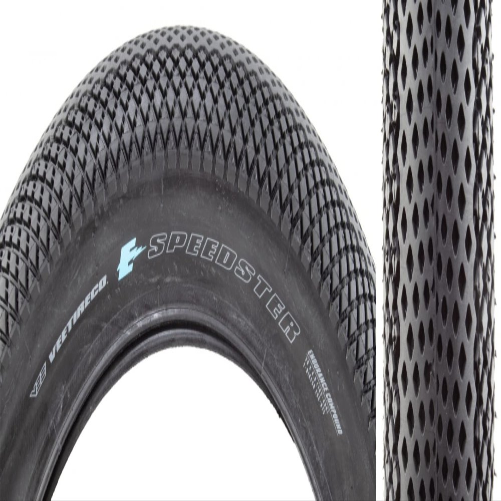 Vee 20x4.0 Bike Tire Speedster E-Bike 50 Rated with Endurance Compound & Wire Bead, Black