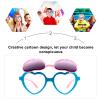 VALICLUD Heart Shaped Sunglasses for Kids Boys Girls Lightweight Durable Pc Material Kid Sun Glasses for Outdoor Activities Party Cosplay view 4