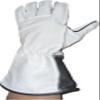 EPT Bull Ropes Bull Riding Glove Adult Left Hand White Leather Brand Sz: 10.0 view 3