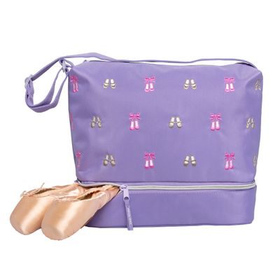 Horizon Dance 5608 Daisy Embroidered Ballet and Tap Dance Small Gear Tote Bag with Shoe Compartment One_Size