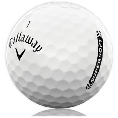 Golf Ball Monkey Cheap Recycled for Callaway Supersoft Golf Balls Bulk - Used Super Soft for Callaway Golfballs for Men & Women (50-4A/Near Mint, White)