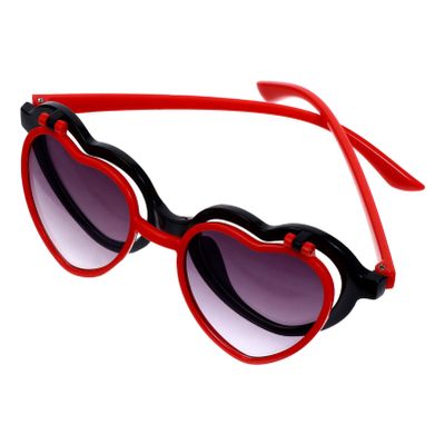 VALICLUD Kid Heart Shaped Sunglasses Heart Sunglasses Flip up Children Party