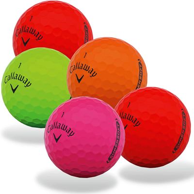 Golf Ball Monkey Cheap Recycled Matte Mix for Callaway Supersoft Golf Balls Matte, Superhot, Superfast Multicolored - Used for Callaway Golfballs Matte Colored (50-5A/Mint)