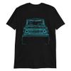 1975 Bronc Truck Owner Neon Outline Art Short-Sleeve Unisex T-Shirt view 1