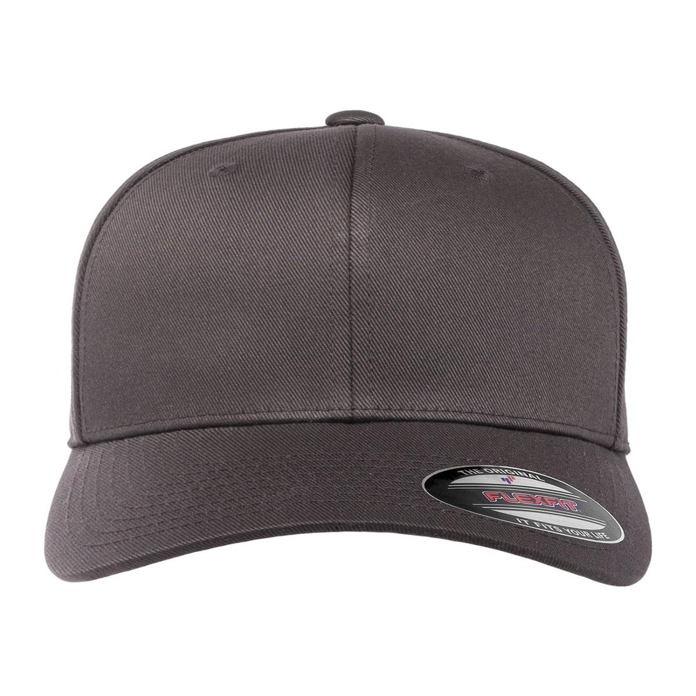 Apparel Globe Adult Wooly 6-Panel Structured Mid Profile Twill Cap, Dark Grey, L/XL
