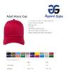 Apparel Globe Adult Wooly 6-Panel Structured Mid Profile Twill Cap, Dark Grey, L/XL view 2