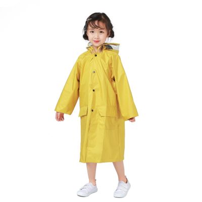 XJHKG Kids Rain Coat, Rain Poncho Girls Boys Children Raincoat with School Bag Cover for Outdoor Hiking Camping (Color : A-02, Size : X-Large)