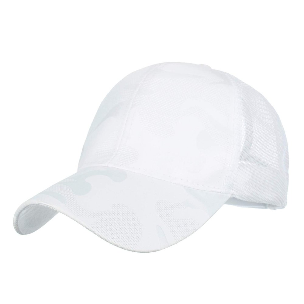 Camo Mesh Ball Cap Men's Women's Sports Trucker Cap Outdoor Fishing Cap Dad Hat Foldable Travel Beach Sun Hat