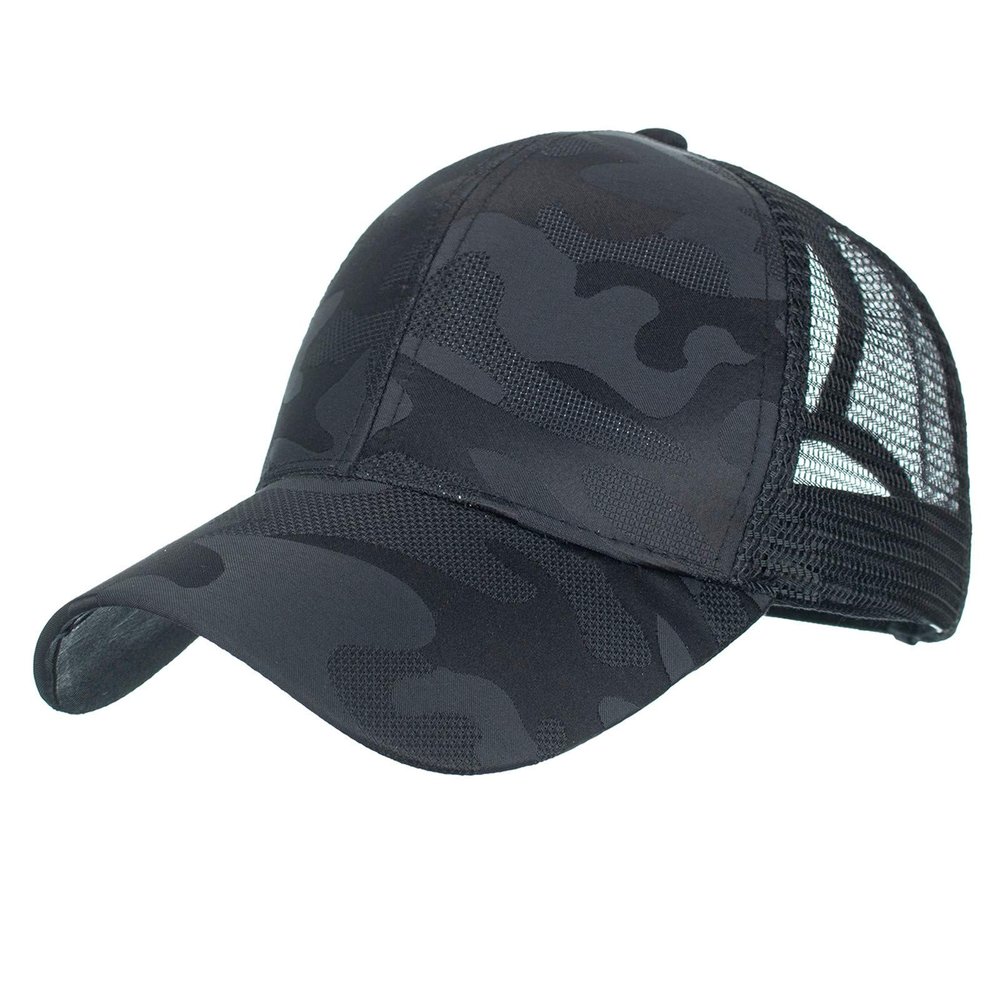Camo Mesh Ball Cap Men's Women's Sports Trucker Cap Outdoor Fishing Cap Dad Hat Foldable Travel Beach Sun Hat