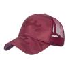 Camo Mesh Ball Cap Men's Women's Sports Trucker Cap Outdoor Fishing Cap Dad Hat Foldable Travel Beach Sun Hat view 1