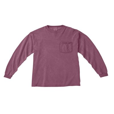Comfort Colors Chouinard 4410 Long Sleeve Heavyweight Cotton Pocket Tee