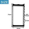 SUNSKYOO Black Multi-Layer Wall Mounted Weapon Racks, Samurai Sworks Stands, Display Stands for Wakizashi, Katana, Tanto, Free Swords, Fishing Rods, Magic Wands-8 Tier view 2