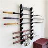 SUNSKYOO Black Multi-Layer Wall Mounted Weapon Racks, Samurai Sworks Stands, Display Stands for Wakizashi, Katana, Tanto, Free Swords, Fishing Rods, Magic Wands-8 Tier view 4