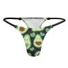 BAIKUTOUAN Heart Shaped Avocado Womens Sexy T Back Thong Underwear G String Print Panty Funny view 4