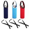 3 PCS Water Bottle Carrier with Shoulder Strap 16oz-21oz, TuNan Neoprene Sleeve Cup Holder Pouch with Carrying Handle for All Portable Sport Water Bottle -3 Colors view 1