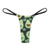 BAIKUTOUAN Heart Shaped Avocado Womens Sexy T Back Thong Underwear G String Print Panty Funny view 2