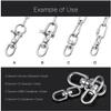 Stainless Steel Swivel Double Eye Swivel Marine Saltwater Grade Industrial (20mm, 2) view 4