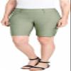 Hilary Radley Womens Midweight Bermuda Pull-On Short (Small, Sage) view 1