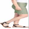 Hilary Radley Womens Midweight Bermuda Pull-On Short (Small, Sage) view 2