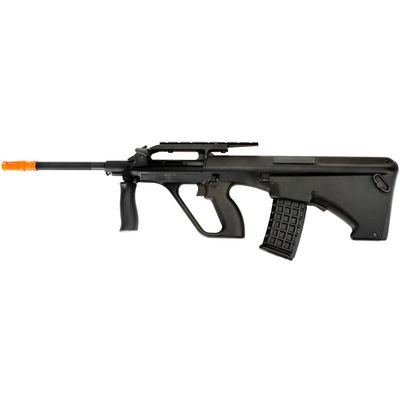 New AUG Airsoft AEG w/Top Rail Lancer x Army Armament (Color: Black)