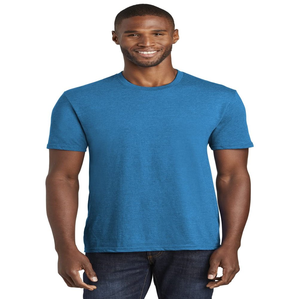 Port & Company Fan Favorite Blend Tee. PC455 3XL Sapphire Heather