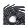 WALG Round Luminous Shoelaces Glow in The Dark Night Color Fluorescent Shoelace Sports Canvas Adult Children Shoe Laces (Color : Black, Length : 180 cm) view 1