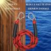 Bungee Dock Line Double Clips Heavy Duty 316 Stainless Steel Clips Boat Ropes Mooring Ropefor for Boats PWC, Built in Snubber, Kayak,Watercraft,SeaDoo,Jet Ski, Pontoon, Canoe, Power Boat 2-Pack view 4
