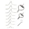 01 02 015 Stainless Steel Frames Fly Rod Guide Set, Hard Fly Rod Guide Set Fishing Tip Repair Kit for Fishing view 1