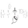 01 02 015 Stainless Steel Frames Fly Rod Guide Set, Hard Fly Rod Guide Set Fishing Tip Repair Kit for Fishing view 4