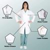 ACTIVE UNIFORMS Women's Medical Lab Coats (White, 4X-Large) view 2